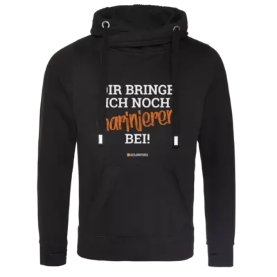 Motiv: Cross Neck Hoodie - Marinieren bei bringen! - bestimme auf Wunsch Details wie Produkt, Grösse, Farbe und Position selbst ! Motiv: Cross Neck Hoodie - Marinieren bei bringen!