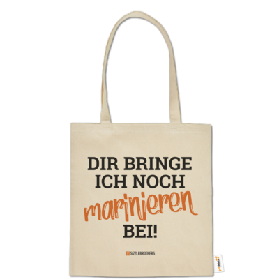 Motiv: Baumwolltasche - Marinieren bei bringen! - bestimme auf Wunsch Details wie Produkt, Grösse, Farbe und Position selbst ! Motiv: Baumwolltasche - Marinieren bei bringen!