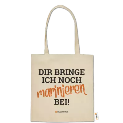 Motiv: Baumwolltasche - Marinieren bei bringen! - bestimme auf Wunsch Details wie Produkt, Grösse, Farbe und Position selbst ! Motiv: Baumwolltasche - Marinieren bei bringen!