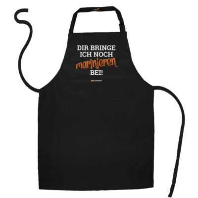 Motiv: Schürze - Marinieren bei bringen! - bestimme auf Wunsch Details wie Produkt, Grösse, Farbe und Position selbst ! Motiv: Schürze - Marinieren bei bringen!
