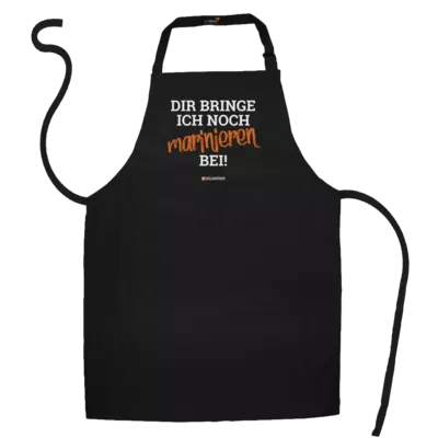 Motiv: Schürze - Marinieren bei bringen! - bestimme auf Wunsch Details wie Produkt, Grösse, Farbe und Position selbst ! Motiv: Schürze - Marinieren bei bringen!