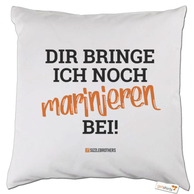 Motiv: Kissen - Marinieren bei bringen! - bestimme auf Wunsch Details wie Produkt, Grösse, Farbe und Position selbst ! Motiv: Kissen - Marinieren bei bringen!