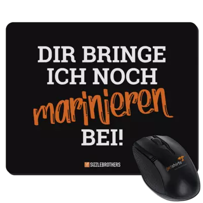 Motiv: Mousepad Textil - Marinieren bei bringen! - bestimme auf Wunsch Details wie Produkt, Grösse, Farbe und Position selbst ! Motiv: Mousepad Textil - Marinieren bei bringen!