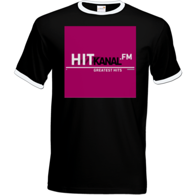 Motiv: T-Shirt Ringer - Hitkanal.FM - bestimme auf Wunsch Details wie Produkt, Grösse, Farbe und Position selbst ! Motiv: T-Shirt Ringer - Hitkanal.FM