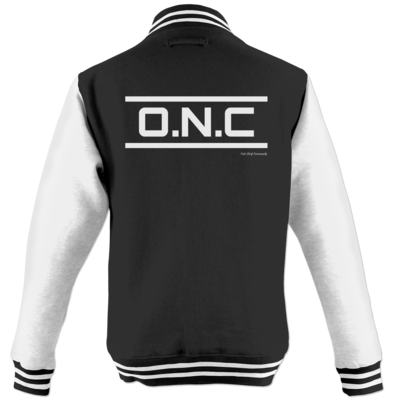 Motiv: College Jacke - ONC Schriftzug - bestimme auf Wunsch Details wie Produkt, Grösse, Farbe und Position selbst ! Motiv: College Jacke - ONC Schriftzug