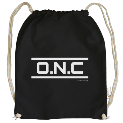 Motiv: Cotton Gymsac - ONC Schriftzug - bestimme auf Wunsch Details wie Produkt, Grösse, Farbe und Position selbst ! Motiv: Cotton Gymsac - ONC Schriftzug
