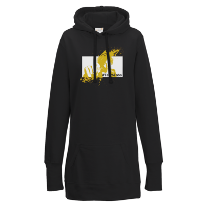 Motiv: Lady Longline Hoodie - #TeamTabo - Gelb - bestimme auf Wunsch Details wie Produkt, Grösse, Farbe und Position selbst ! Motiv: Lady Longline Hoodie - #TeamTabo - Gelb