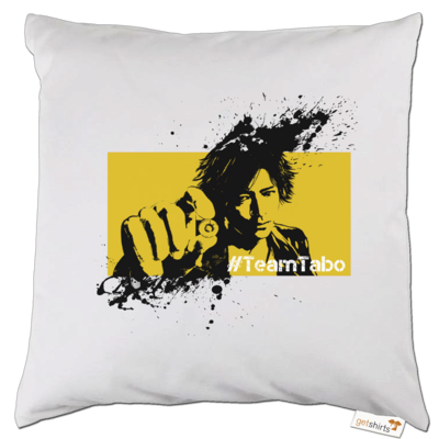 Motiv: Kissen - #TeamTabo - Gelb - bestimme auf Wunsch Details wie Produkt, Grösse, Farbe und Position selbst ! Motiv: Kissen - #TeamTabo - Gelb
