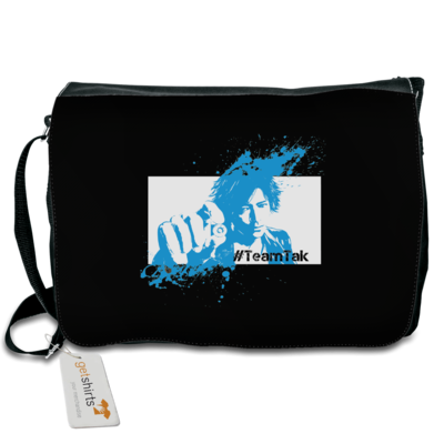 Motiv: Schultertasche - #TeamTak - Blau - bestimme auf Wunsch Details wie Produkt, Grösse, Farbe und Position selbst ! Motiv: Schultertasche - #TeamTak - Blau
