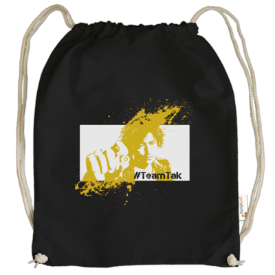 Motiv: Cotton Gymsac - #TeamTak - Gelb - bestimme auf Wunsch Details wie Produkt, Grösse, Farbe und Position selbst ! Motiv: Cotton Gymsac - #TeamTak - Gelb