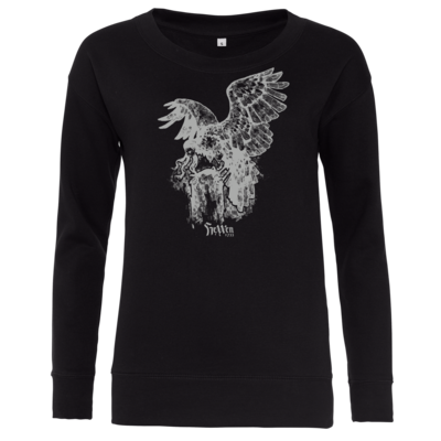Motiv: Girlie Crew Sweatshirt - HeXXen - Harpyie - bestimme auf Wunsch Details wie Produkt, Grösse, Farbe und Position selbst ! Motiv: Girlie Crew Sweatshirt - HeXXen - Harpyie