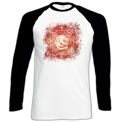 Motiv: Longsleeve Baseball T - Dämonen - Pandämonium - bestimme auf Wunsch Details wie Produkt, Grösse, Farbe und Position selbst ! Motiv: Longsleeve Baseball T - Dämonen - Pandämonium