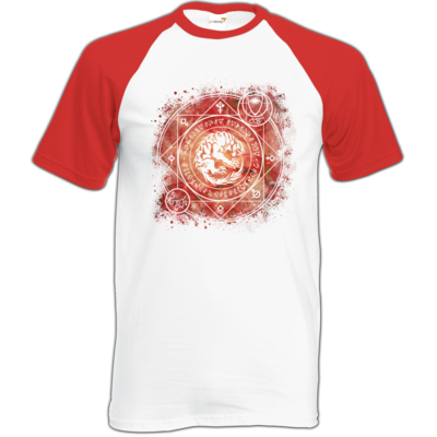 Motiv: Baseball-T FAIR WEAR - Dämonen - Pandämonium - bestimme auf Wunsch Details wie Produkt, Grösse, Farbe und Position selbst ! Motiv: Baseball-T FAIR WEAR - Dämonen - Pandämonium