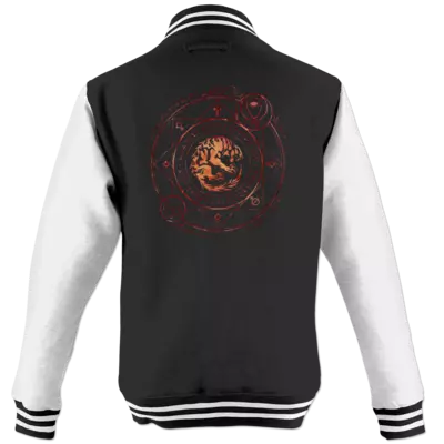 Motiv: College Jacke - Dämonen - Pandämonium - bestimme auf Wunsch Details wie Produkt, Grösse, Farbe und Position selbst ! Motiv: College Jacke - Dämonen - Pandämonium