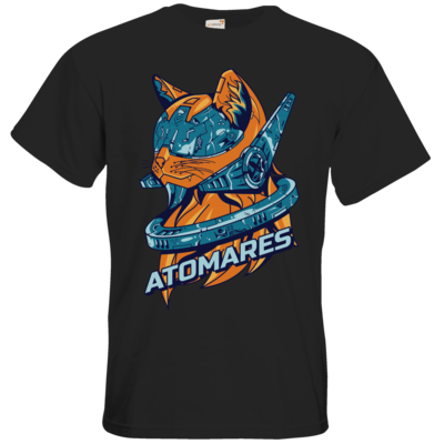 Motiv: T-Shirt Premium FAIR WEAR - Retro Future Cat - bestimme auf Wunsch Details wie Produkt, Grösse, Farbe und Position selbst ! Motiv: T-Shirt Premium FAIR WEAR - Retro Future Cat
