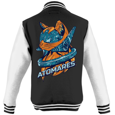 Motiv: College Jacke - Retro Future Cat - bestimme auf Wunsch Details wie Produkt, Grösse, Farbe und Position selbst ! Motiv: College Jacke - Retro Future Cat