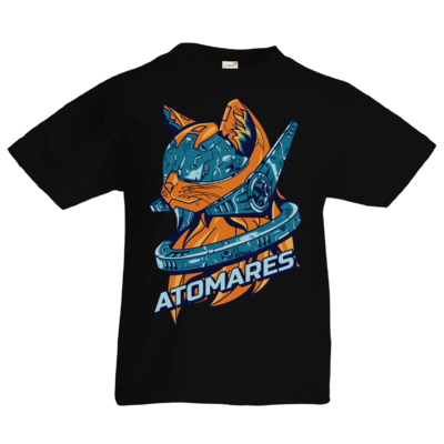Motiv: Kids T-Shirt Premium FAIR WEAR - Retro Future Cat - bestimme auf Wunsch Details wie Produkt, Grösse, Farbe und Position selbst ! Motiv: Kids T-Shirt Premium FAIR WEAR - Retro Future Cat