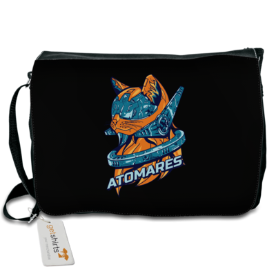 Motiv: Schultertasche - Retro Future Cat - bestimme auf Wunsch Details wie Produkt, Grösse, Farbe und Position selbst ! Motiv: Schultertasche - Retro Future Cat