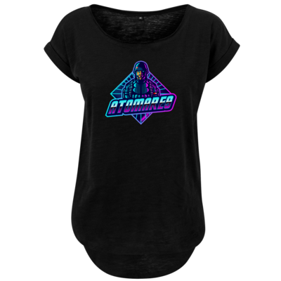 Motiv: Ladies Long Slub Tee - Atomares Bengal Soldier Logo - bestimme auf Wunsch Details wie Produkt, Grösse, Farbe und Position selbst ! Motiv: Ladies Long Slub Tee - Atomares Bengal Soldier Logo