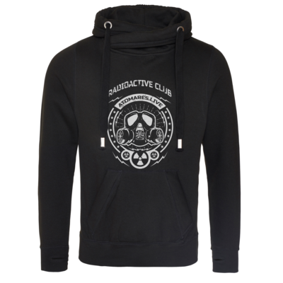 Motiv: Cross Neck Hoodie - Radioactive Club - bestimme auf Wunsch Details wie Produkt, Grösse, Farbe und Position selbst ! Motiv: Cross Neck Hoodie - Radioactive Club