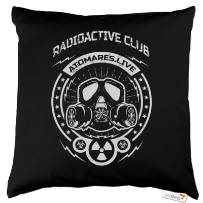 Motiv: Kissen Baumwolle - Radioactive Club - bestimme auf Wunsch Details wie Produkt, Grösse, Farbe und Position selbst ! Motiv: Kissen Baumwolle - Radioactive Club