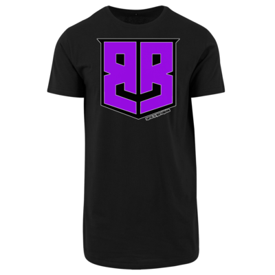 Motiv: Shaped Long Tee - Purple Logo - bestimme auf Wunsch Details wie Produkt, Grösse, Farbe und Position selbst ! Motiv: Shaped Long Tee - Purple Logo