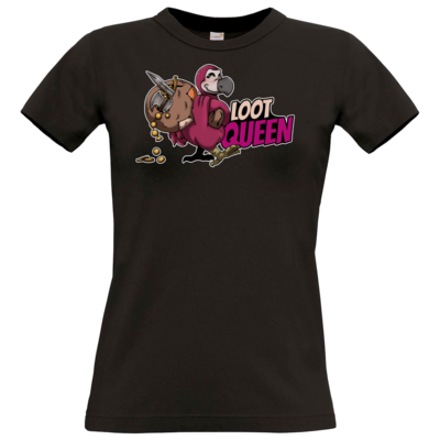 Motiv: T-Shirt Damen Premium FAIR WEAR - Loot-Queen - bestimme auf Wunsch Details wie Produkt, Grösse, Farbe und Position selbst ! Motiv: T-Shirt Damen Premium FAIR WEAR - Loot-Queen