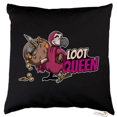 Motiv: Kissen Baumwolle - Loot-Queen - bestimme auf Wunsch Details wie Produkt, Grösse, Farbe und Position selbst ! Motiv: Kissen Baumwolle - Loot-Queen