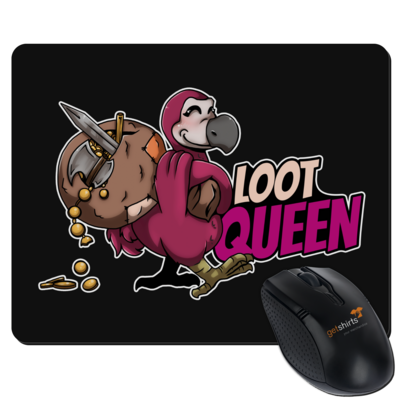 Motiv: Mousepad Textil - Loot-Queen - bestimme auf Wunsch Details wie Produkt, Grösse, Farbe und Position selbst ! Motiv: Mousepad Textil - Loot-Queen