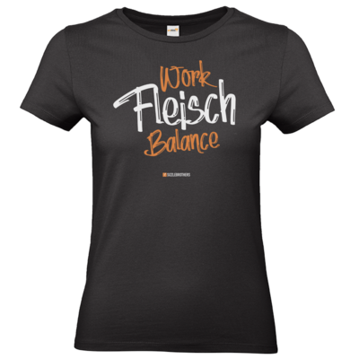 Motiv: T-Shirt Damen Premium FAIR WEAR - Fleisch Balance - bestimme auf Wunsch Details wie Produkt, Grösse, Farbe und Position selbst ! Motiv: T-Shirt Damen Premium FAIR WEAR - Fleisch Balance