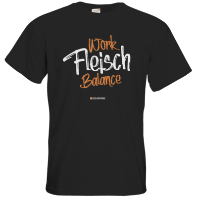 Motiv: T-Shirt Premium FAIR WEAR - Fleisch Balance - bestimme auf Wunsch Details wie Produkt, Grösse, Farbe und Position selbst ! Motiv: T-Shirt Premium FAIR WEAR - Fleisch Balance