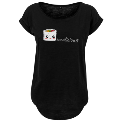 Motiv: Ladies Long Slub Tee - beccilicious - bestimme auf Wunsch Details wie Produkt, Grösse, Farbe und Position selbst ! Motiv: Ladies Long Slub Tee - beccilicious