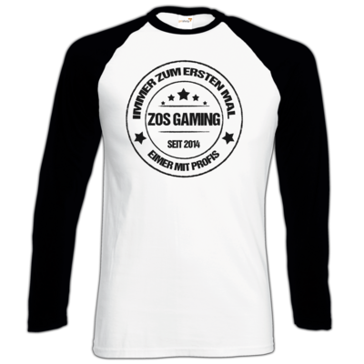 Motiv: Longsleeve Baseball T - ZOS Vintage - Eimer mit Profis - bestimme auf Wunsch Details wie Produkt, Grösse, Farbe und Position selbst ! Motiv: Longsleeve Baseball T - ZOS Vintage - Eimer mit Profis