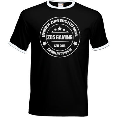 Motiv: T-Shirt Ringer - ZOS Vintage - Eimer mit Profis - bestimme auf Wunsch Details wie Produkt, Grösse, Farbe und Position selbst ! Motiv: T-Shirt Ringer - ZOS Vintage - Eimer mit Profis