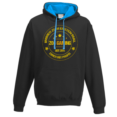 Motiv: Two-Tone Hoodie - ZOS Vintage GOLD - Eimer mit Profis - bestimme auf Wunsch Details wie Produkt, Grösse, Farbe und Position selbst ! Motiv: Two-Tone Hoodie - ZOS Vintage GOLD - Eimer mit Profis