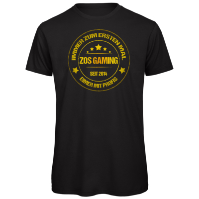 Motiv: Organic T-Shirt - ZOS Vintage GOLD - Eimer mit Profis - bestimme auf Wunsch Details wie Produkt, Grösse, Farbe und Position selbst ! Motiv: Organic T-Shirt - ZOS Vintage GOLD - Eimer mit Profis