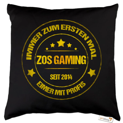 Motiv: Kissen Baumwolle - ZOS Vintage GOLD - Eimer mit Profis - bestimme auf Wunsch Details wie Produkt, Grösse, Farbe und Position selbst ! Motiv: Kissen Baumwolle - ZOS Vintage GOLD - Eimer mit Profis