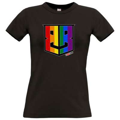 Motiv: T-Shirt Damen Premium FAIR WEAR - Logo Pride - bestimme auf Wunsch Details wie Produkt, Grösse, Farbe und Position selbst ! Motiv: T-Shirt Damen Premium FAIR WEAR - Logo Pride