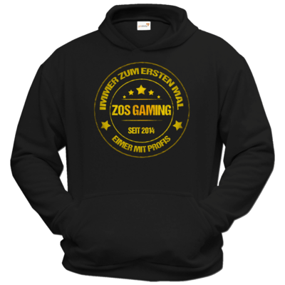 Motiv: Hoodie Classic - ZOS Vintage GOLD - Eimer mit Profis - bestimme auf Wunsch Details wie Produkt, Grösse, Farbe und Position selbst ! Motiv: Hoodie Classic - ZOS Vintage GOLD - Eimer mit Profis