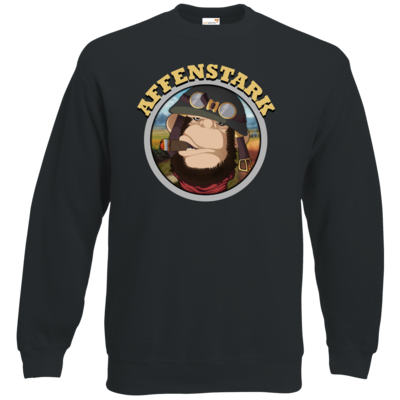 Motiv: Sweatshirt Classic - Affenstark - bestimme auf Wunsch Details wie Produkt, Grösse, Farbe und Position selbst ! Motiv: Sweatshirt Classic - Affenstark