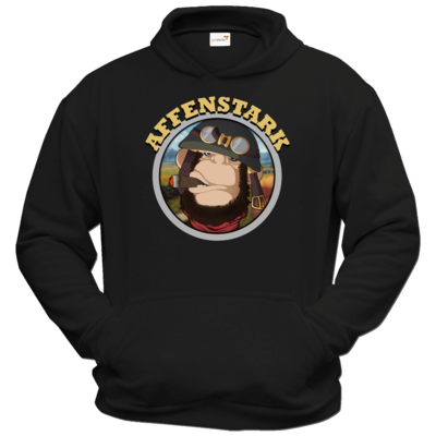 Motiv: Hoodie Classic - Affenstark - bestimme auf Wunsch Details wie Produkt, Grösse, Farbe und Position selbst ! Motiv: Hoodie Classic - Affenstark