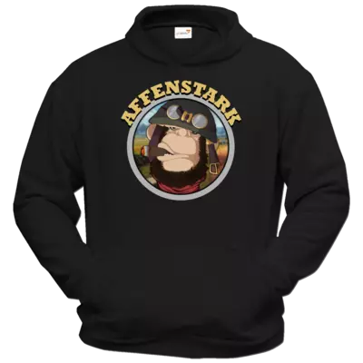 Motiv: Hoodie Classic - Affenstark - bestimme auf Wunsch Details wie Produkt, Grösse, Farbe und Position selbst ! Motiv: Hoodie Classic - Affenstark