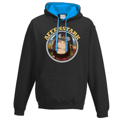 Motiv: Two-Tone Hoodie - Affenstark - bestimme auf Wunsch Details wie Produkt, Grösse, Farbe und Position selbst ! Motiv: Two-Tone Hoodie - Affenstark
