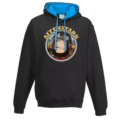 Motiv: Two-Tone Hoodie - Affenstark - bestimme auf Wunsch Details wie Produkt, Grösse, Farbe und Position selbst ! Motiv: Two-Tone Hoodie - Affenstark