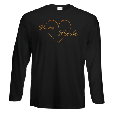 Motiv: Exact 190 Longsleeve FAIR WEAR - Für die Herde - Herz - bestimme auf Wunsch Details wie Produkt, Grösse, Farbe und Position selbst ! Motiv: Exact 190 Longsleeve FAIR WEAR - Für die Herde - Herz