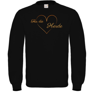 Motiv: Sweatshirt FAIR WEAR - Für die Herde - Herz - bestimme auf Wunsch Details wie Produkt, Grösse, Farbe und Position selbst ! Motiv: Sweatshirt FAIR WEAR - Für die Herde - Herz
