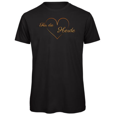 Motiv: Organic T-Shirt - Für die Herde - Herz - bestimme auf Wunsch Details wie Produkt, Grösse, Farbe und Position selbst ! Motiv: Organic T-Shirt - Für die Herde - Herz