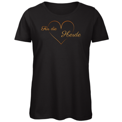 Motiv: Organic Lady T-Shirt - Für die Herde - Herz - bestimme auf Wunsch Details wie Produkt, Grösse, Farbe und Position selbst ! Motiv: Organic Lady T-Shirt - Für die Herde - Herz