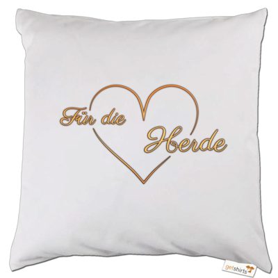 Motiv: Kissen - Für die Herde - Herz - bestimme auf Wunsch Details wie Produkt, Grösse, Farbe und Position selbst ! Motiv: Kissen - Für die Herde - Herz
