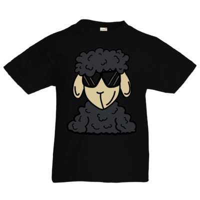 Motiv: Kids T-Shirt Premium FAIR WEAR - ZOS Schaf mit Sonnenbrille grau - bestimme auf Wunsch Details wie Produkt, Grösse, Farbe und Position selbst ! Motiv: Kids T-Shirt Premium FAIR WEAR - ZOS Schaf mit Sonnenbrille grau